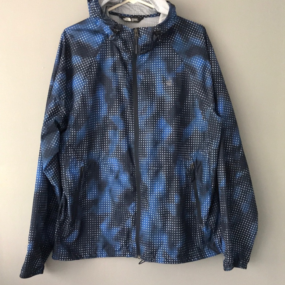 The North Face Blue and Black Windbreaker